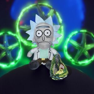 NWT The Toy Factory Rick and Morty" Rick Plush Stuffed Doll 5"P6